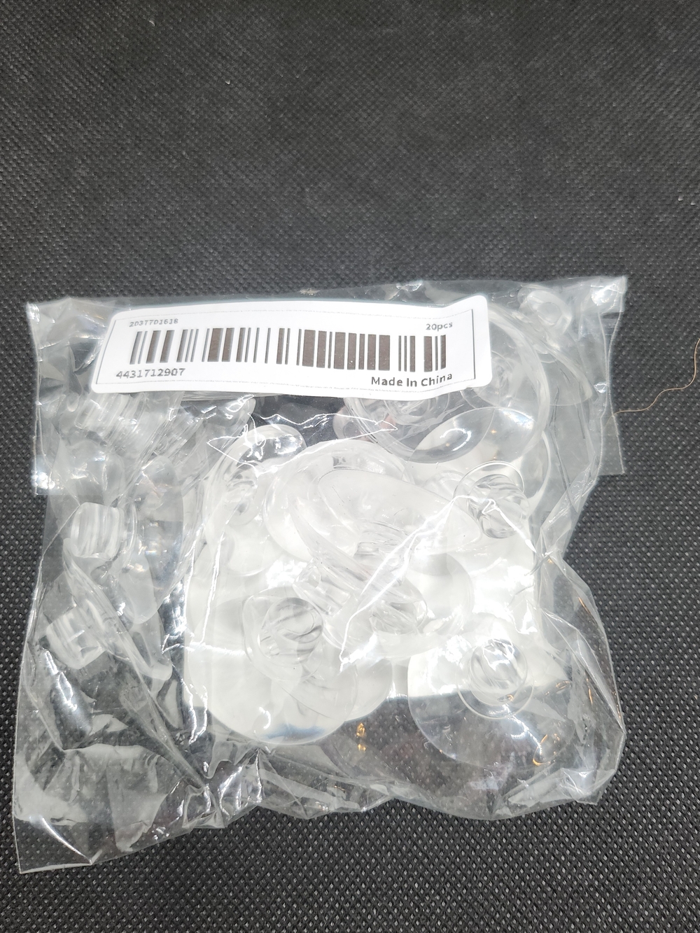 Clear Silicone Suction Cups - Pack of 20